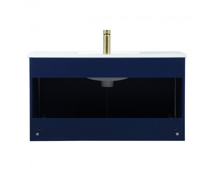 Elegant Bathroom Vanity - Blue (VF44536MBL)