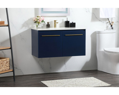 Elegant Bathroom Vanity - Blue (VF44536MBL)