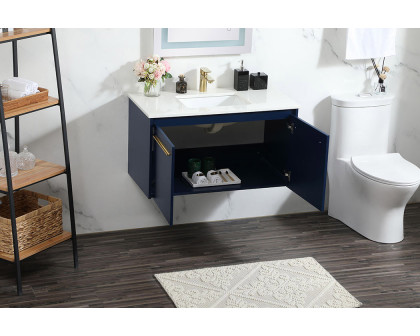 Elegant Bathroom Vanity - Blue (VF44536MBL)