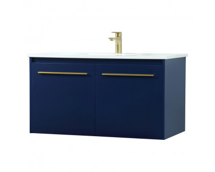 Elegant Bathroom Vanity - Blue (VF44536MBL)