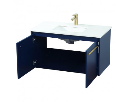 Elegant Bathroom Vanity - Blue (VF44536MBL)