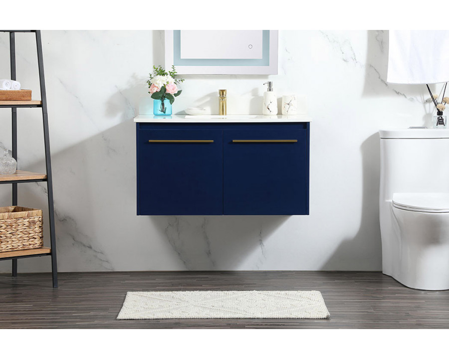 Elegant Bathroom Vanity - Blue (VF44536MBL-BS)