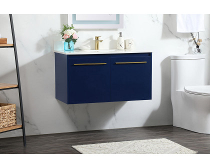 Elegant Bathroom Vanity - Blue (VF44536MBL-BS)