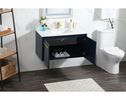 Elegant Bathroom Vanity - Blue (VF44536MBL-BS)