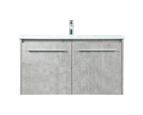 Elegant Bathroom Vanity - Concrete Gray (VF44536MCG)