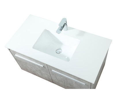 Elegant Bathroom Vanity - Concrete Gray (VF44536MCG)