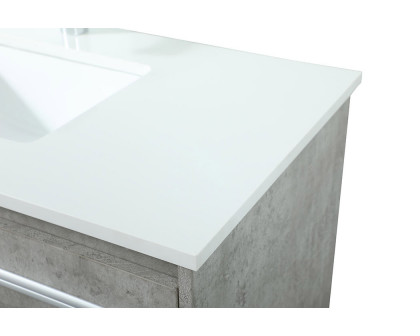 Elegant Bathroom Vanity - Concrete Gray (VF44536MCG)