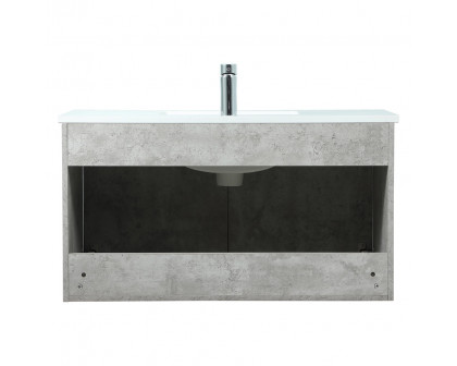 Elegant Bathroom Vanity - Concrete Gray (VF44536MCG)