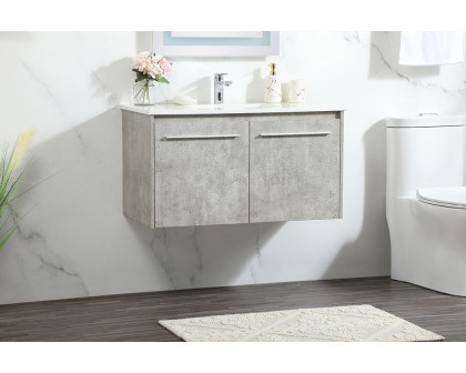 Elegant Bathroom Vanity - Concrete Gray (VF44536MCG)