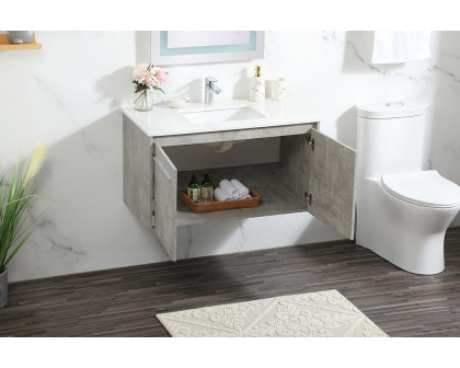 Elegant Bathroom Vanity - Concrete Gray (VF44536MCG)