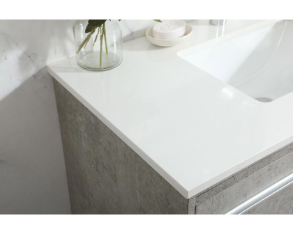 Elegant Bathroom Vanity - Concrete Gray (VF44536MCG)