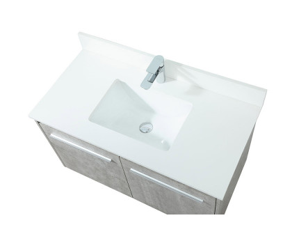 Elegant Bathroom Vanity - Concrete Gray (VF44536MCG-BS)