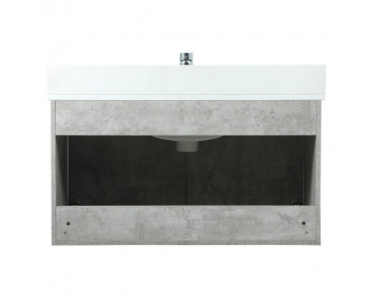 Elegant Bathroom Vanity - Concrete Gray (VF44536MCG-BS)