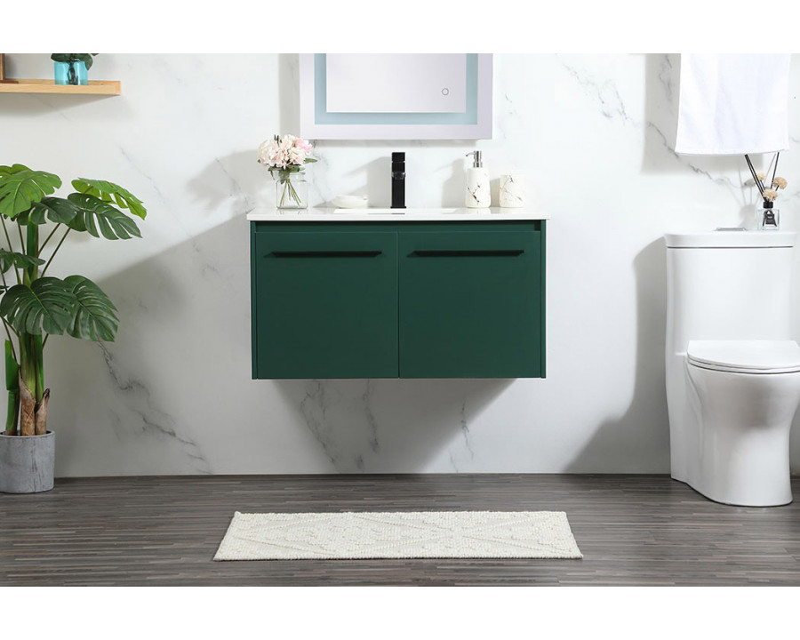 Elegant Bathroom Vanity - Green (VF44536MGN)