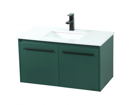 Elegant Bathroom Vanity - Green (VF44536MGN)