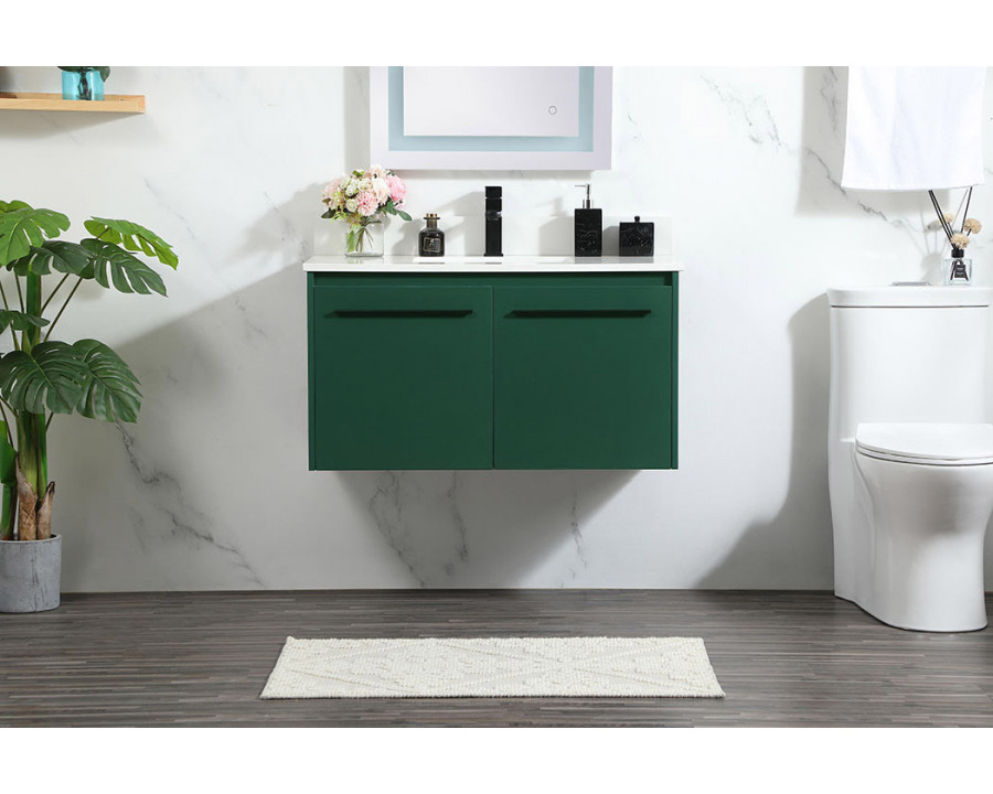 Elegant Bathroom Vanity - Green (VF44536MGN-BS)