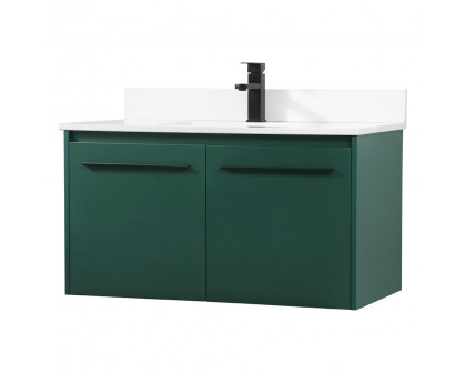 Elegant Bathroom Vanity - Green (VF44536MGN-BS)