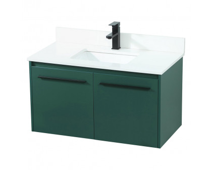 Elegant Bathroom Vanity - Green (VF44536MGN-BS)