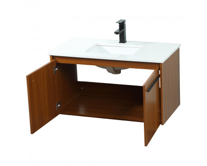 Elegant Bathroom Vanity - Teak (VF44536MTK)