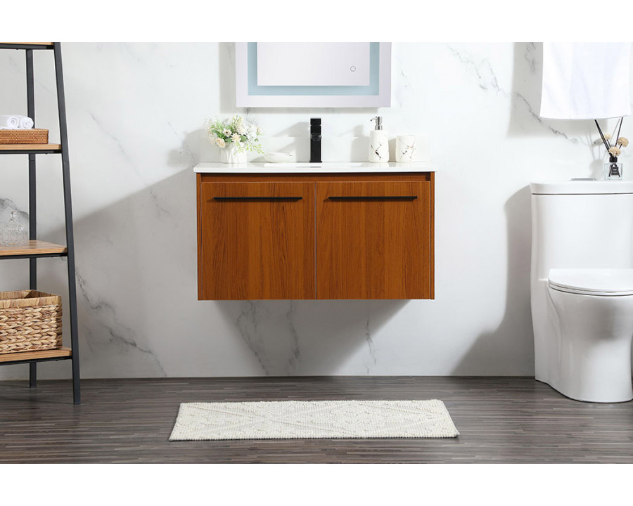 Elegant Bathroom Vanity - Teak (VF44536MTK-BS)