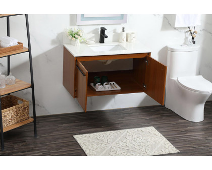 Elegant Bathroom Vanity - Teak (VF44536MTK-BS)