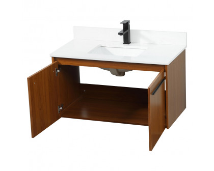 Elegant Bathroom Vanity - Teak (VF44536MTK-BS)