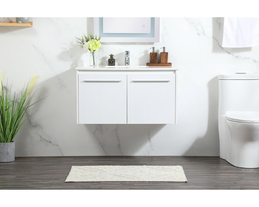 Elegant Bathroom Vanity - White (VF44536MWH)