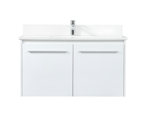 Elegant Bathroom Vanity - White (VF44536MWH-BS)