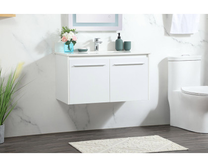 Elegant Bathroom Vanity - White (VF44536MWH-BS)