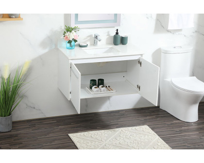 Elegant Bathroom Vanity - White (VF44536MWH-BS)