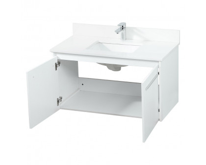 Elegant Bathroom Vanity - White (VF44536MWH-BS)