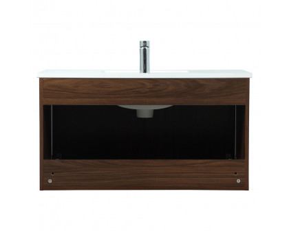 Elegant Bathroom Vanity - Walnut (VF44536MWT)