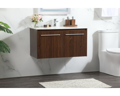 Elegant Bathroom Vanity - Walnut (VF44536MWT)