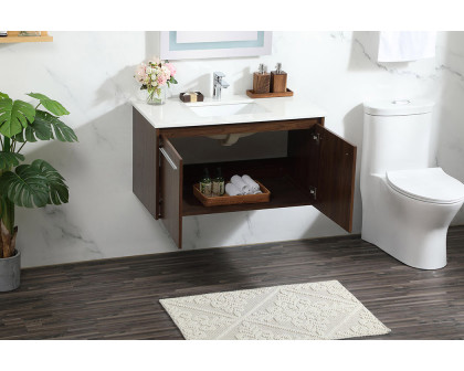 Elegant Bathroom Vanity - Walnut (VF44536MWT)