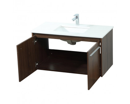 Elegant Bathroom Vanity - Walnut (VF44536MWT)