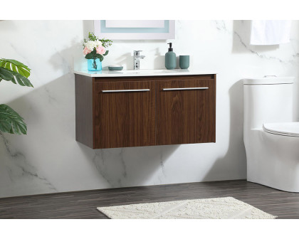 Elegant Bathroom Vanity - Walnut (VF44536MWT-BS)