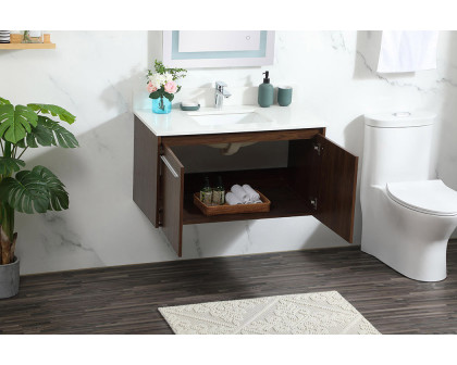 Elegant Bathroom Vanity - Walnut (VF44536MWT-BS)