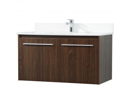 Elegant Bathroom Vanity - Walnut (VF44536MWT-BS)