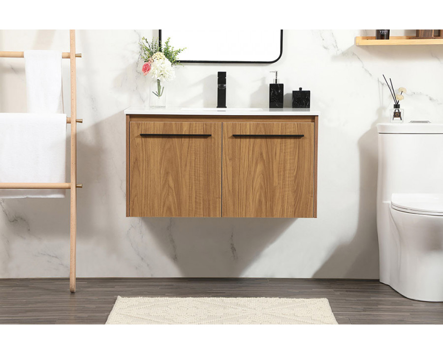 Elegant Bathroom Vanity - Walnut Brown (VF44536WB)