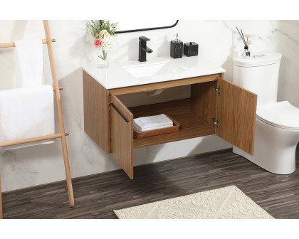 Elegant Bathroom Vanity - Walnut Brown (VF44536WB)