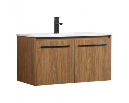 Elegant Bathroom Vanity - Walnut Brown (VF44536WB)