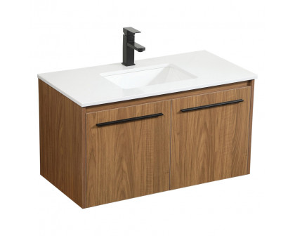 Elegant Bathroom Vanity - Walnut Brown (VF44536WB)