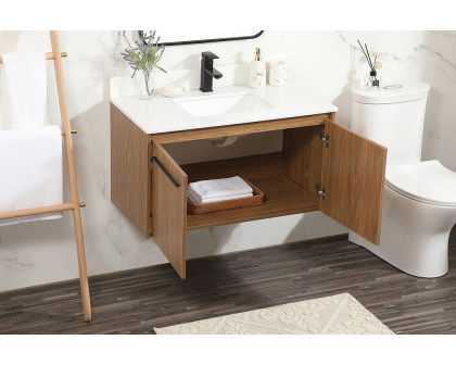 Elegant Bathroom Vanity - Walnut Brown (VF44536WB-BS)