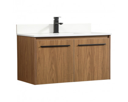 Elegant Bathroom Vanity - Walnut Brown (VF44536WB-BS)