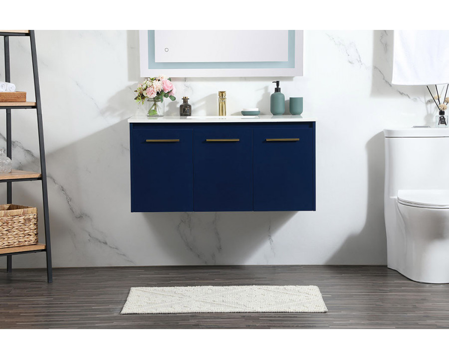 Elegant Bathroom Vanity - Blue (VF44540MBL)