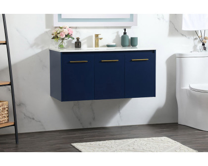 Elegant Bathroom Vanity - Blue (VF44540MBL)