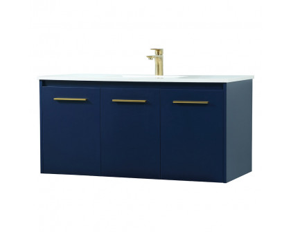 Elegant Bathroom Vanity - Blue (VF44540MBL)