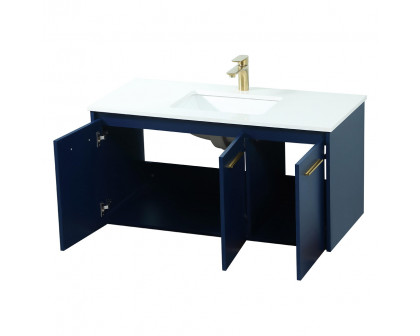 Elegant Bathroom Vanity - Blue (VF44540MBL)