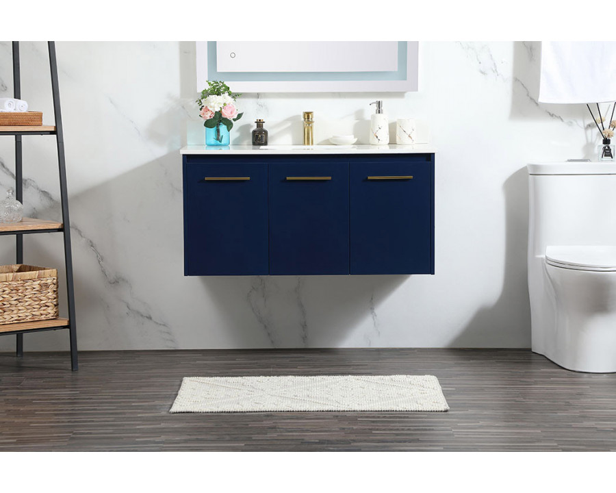 Elegant Bathroom Vanity - Blue (VF44540MBL-BS)