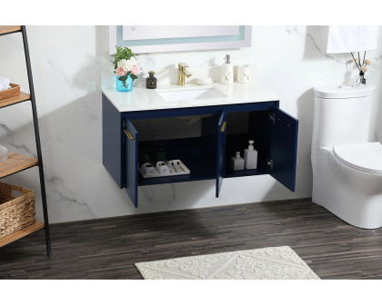 Elegant Bathroom Vanity - Blue (VF44540MBL-BS)